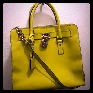 Michael Kors.....MK...... lime green purse